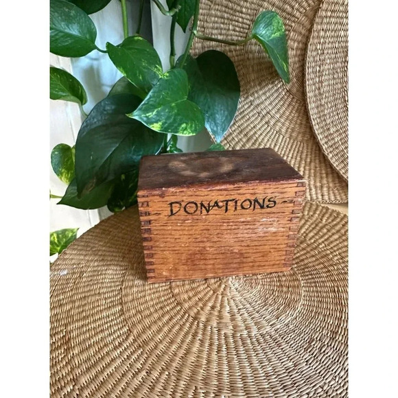 Wooden Donations box - Picture 1 of 10